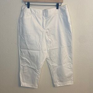 east 5th cuffed white pants petite